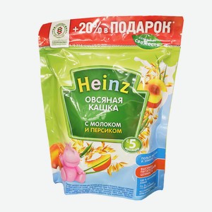 Кашка Хайнц 300г овсяная с персиком молочная