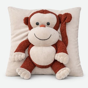 Игрушка мягконабивная, в виде подушки декоративной  Обезьяна