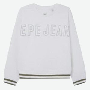 толстовка д/девочек PEPE JEANS PG581333, белый, р.14