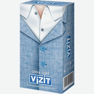 Презервативы Vizit Ultralight ультратонкие 12шт