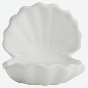 Подставка декоративная для украшений Actuel Гребешок белый керамический, 11х11х11 см