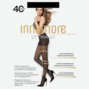 Колготки женские Innamore Ottima 40 den черные, размер 4