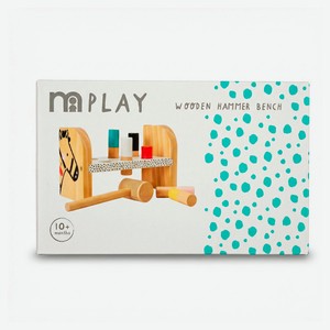 Игрушка деревянная Mothercare Стучалка с молоточком Зебра, 21,5x9x13 см