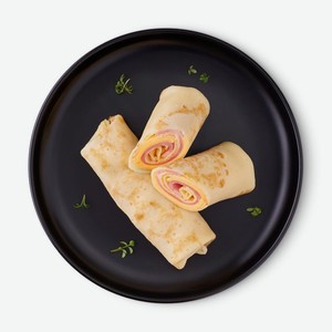 Блинчики с ветчиной и сыром Перекрёсток Select, 160г, 160 г