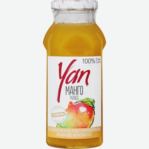 Сок YAN Манго, 0.25л