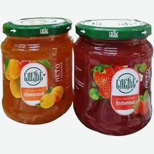 Джем фруктовый клубничный/абрикосовый ст/б 550гр ГОСТ, ООО ПТК Тульский продукт 