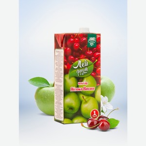 Нектар Яблоко Вишня 1л ТЕТРА ПАК ГОСТ 32104 2013