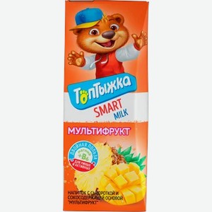Напиток с сывороткой  Топтыжка  Мультифрукт Slim 0,2л