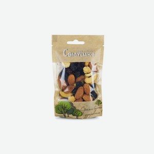 Смесь жареных орехов и изюма Семушка 50 г