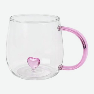 Кружка Сердце стекло 416мл