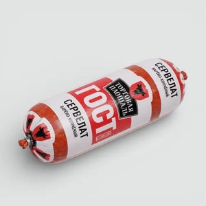 Колбаса варено-копченая «Торговая площадь» Сервелат, 300 г