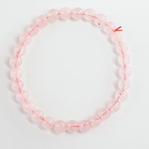 AGAT-ILONA Браслет из розового кварца в подарочном мешочке, цвет: Нюд, размер: 16