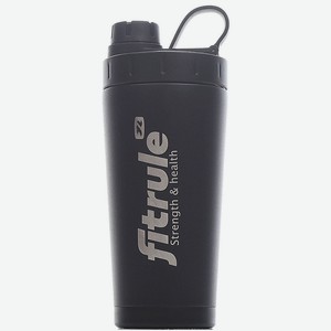 FITRULE Шейкер Twist алюминиевый с крышкой, 700мл, Черный