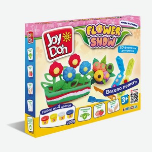 Масса для лепки Joy Doh, набор FLOWER SHOW - ЦВЕТОЧНАЯ ОРАНЖ