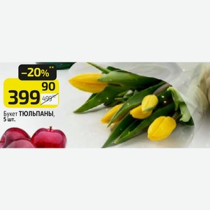 Букет ТЮЛЬПАНЫ, 5 шт.