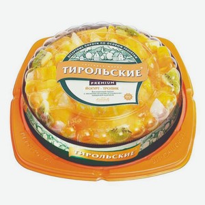 Пирог сладкий бисквитный «Тирольские пироги» Йогурт-тропик Premium охлажденный, 560 г