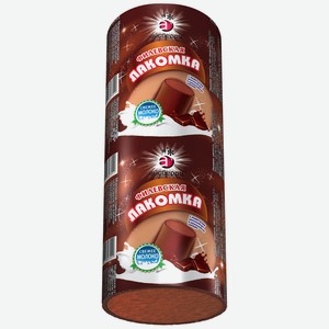 Мороженое ФИЛЕВСКОЕ Филевская лакомка сливочное шоколадное во взбитой шоколадной глазури 10%, беззмж, трубочка, 90г