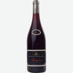 Вино MICKAEL MARILLIER BEAUJOLAIS ординарное сортовое красное сухое, 0.75л
