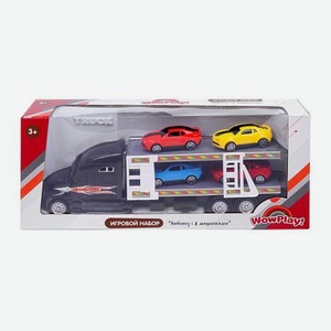 Набор Автовоз с 4 машинками WowPlay! в ассортименте