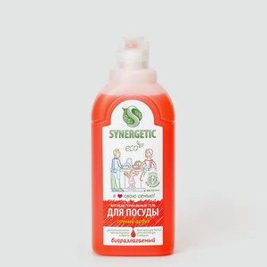 Средство для мытья посуды «SYNERGETIC» Арбуз, 0,5 г, 500 мл