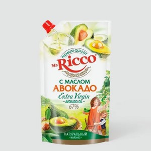 Майонез «Mr.Ricco» с маслом авокадо, 0,4 г, 400 мл