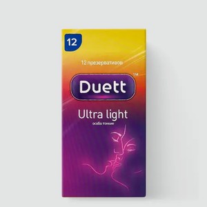Презервативы «Duett» Ultra Light, 12 шт, 0,1 г