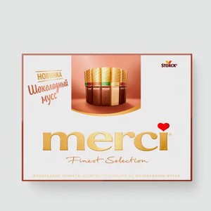 Шоколадные конфеты «Merci» шоколадный мусс, 210 г