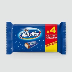 Шоколадный батончик «Milky Way» мульти, 4×26 г, 0,1 г