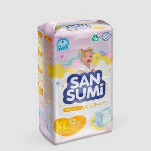 Подгузники-трусики «Sansumi» размер XL (13-17 кг), 12 шт, 0,5 г