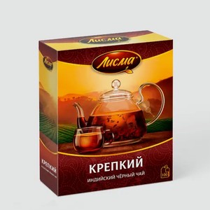 Чай черный «Лисма» Крепкий, 100 пакетиков, 0,3 г
