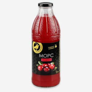 Морс АШАН Золотая птица брусничный, 1 л