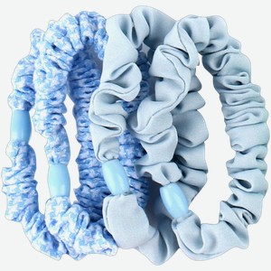 Набор резинок для волос LAF текстиль 4шт в ассортименте