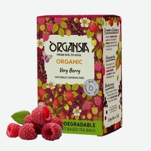 Чайный напиток Organsia клубника-малина-черная смородина, 18х1.8г