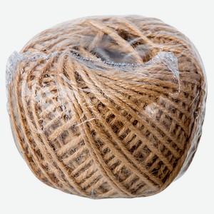 Веревка джут флористическая Шпагат джутовый натуральный 1,5 мм 50 м, 1 шт