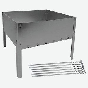 Мангал «Дача» сборный, 40х24х24 см