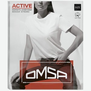 Футболка Omsa женская Bianco 44(S), 1шт.