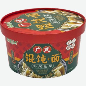 Лапша JM с пельмешками вонтон, 95г