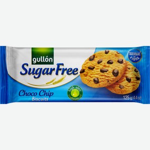 Печенье сдобное GULLON Chocolate Chip, без сахара, 125г