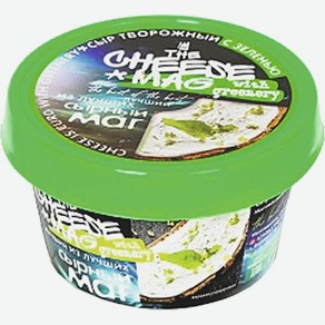 Сыр Творожный Сырный Маг, Любава, С Зеленью, 140 Г