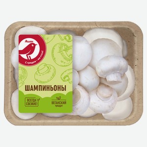 Грибы АШАН Красная птица шампиньоны, 250 г