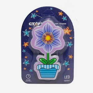 Светодиодный ночник NL 3LED Цветок