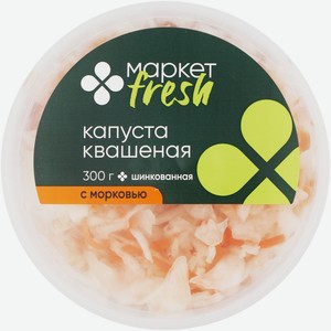 Капуста квашеная шинкованная с морковью Маркет Перекрёсток, 300г