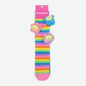 Детские носки Цветочки единый размер
