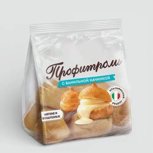 Профитроли «Яшкино» с ванильной начинкой, 162 г