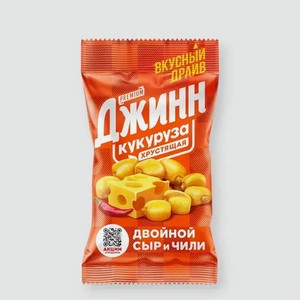 Кукуруза «Джинн» со вкусом двойного сыра и чили, 35 г