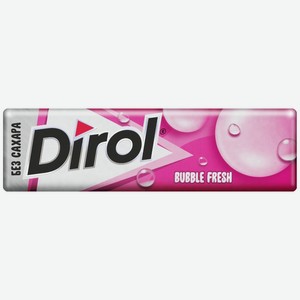 Жевательная резинка Dirol Мята с фруктами без сахара, 13.6г