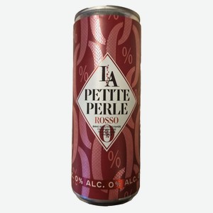 Вино безалкогольное газированное Ла Петит Перле красное полу