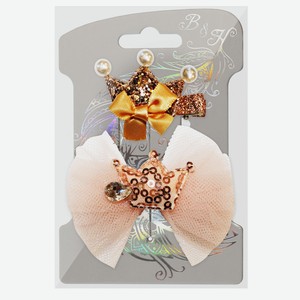 Набор зажимов д/волос B&H  Корона и корона , 2 шт. W0013