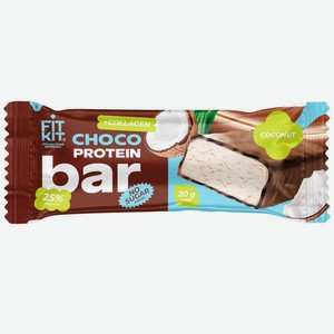 Батончик Fit Kit Кокосовый глазированный протеиновый 60 г