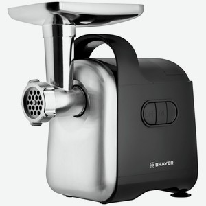 Мясорубка BRAYER 2000Вт, реверс, разные насадки, 2 диска BR1602, Китай